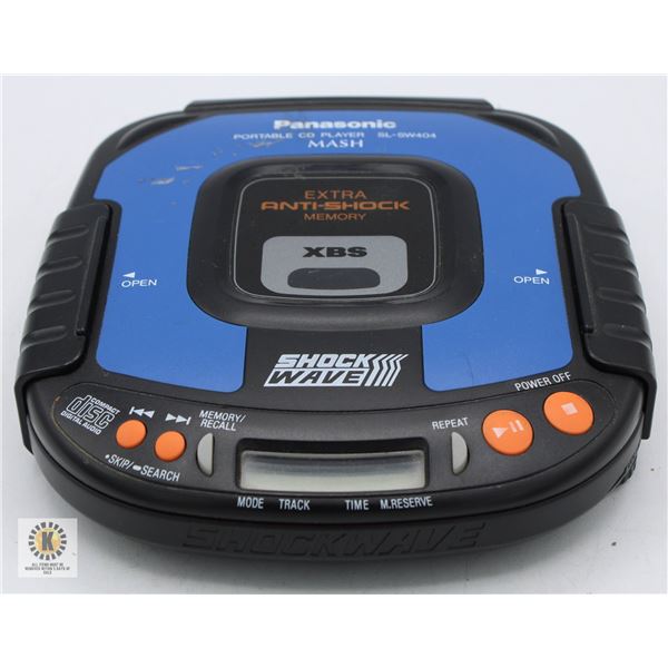 PANASONIC XBS SHOCK WAVE PORTABLE CD PLAYER