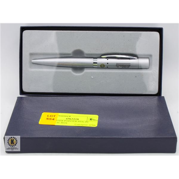NEW LASER POINTER PEN, IN ORIGINAL BOX