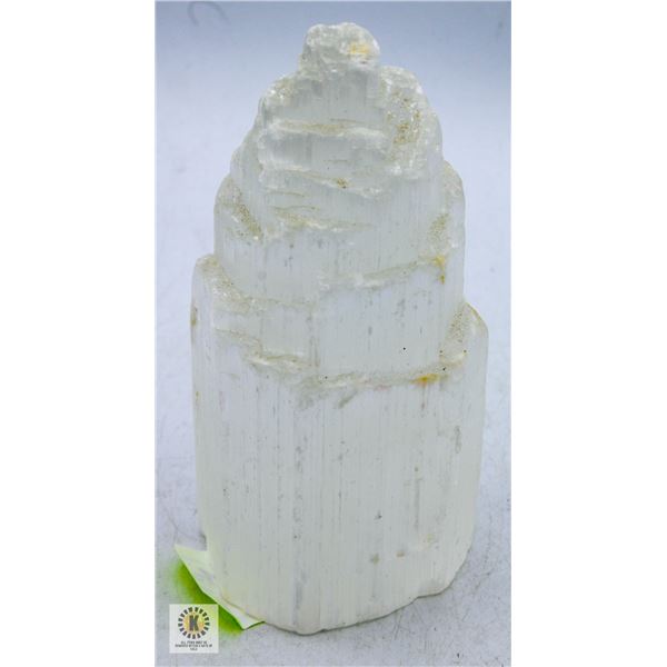 SELENITE TOWER SPECIMEN H-5" X 2.25"-CIRCUM.