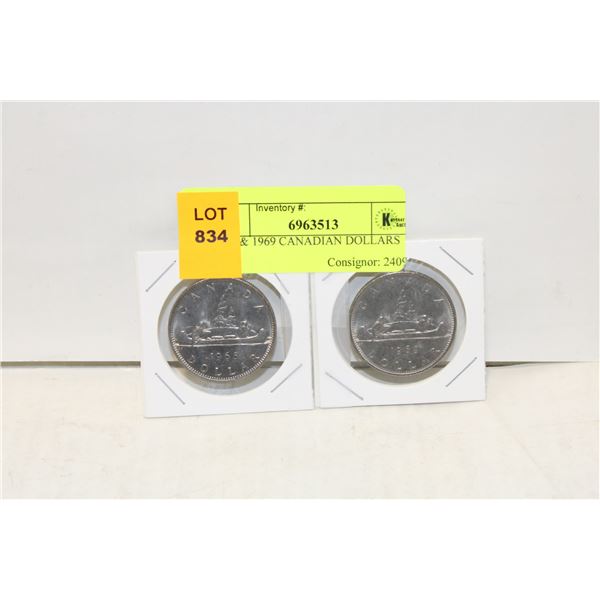 1968 & 1969 CANADIAN DOLLARS