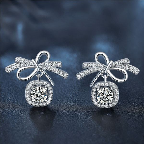 1 CT GRA CERTIFIED BOW STYLE ROUND BRILLIANT