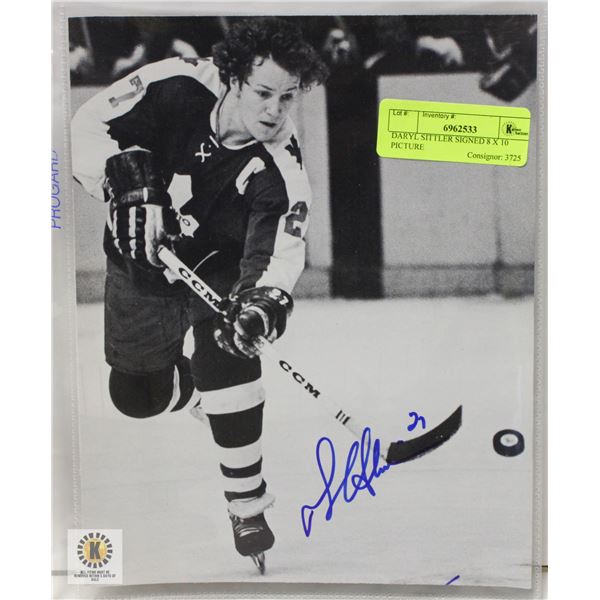DARYL SITTLER SIGNED 8 X 10 PICTURE