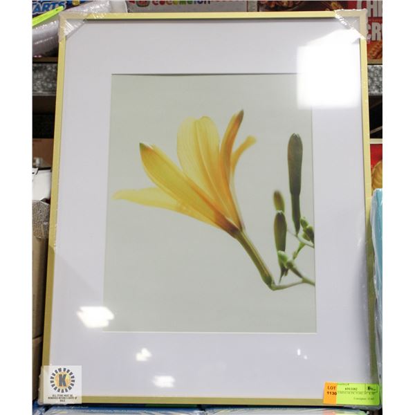 NEW ALUMINUM PICTURE 16" X 20" GOLD TONE