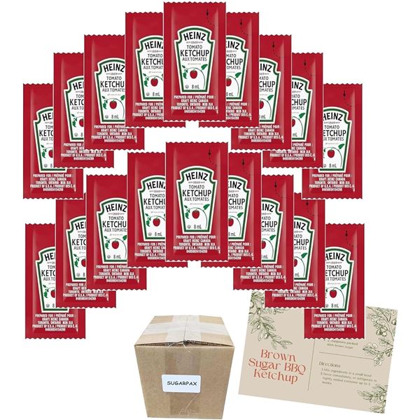NEW CASE OF 1000 PACKETS OF KETCHUP