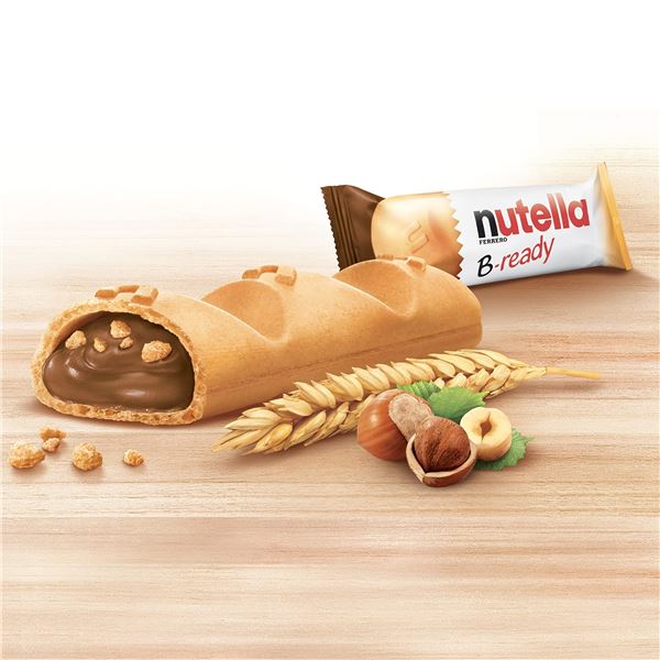 NEW BOX WITH 10 NUTELLA B-READY FERRERO 22G WAFERS