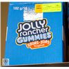 NEW CASE WITH 10 X 182G BAGS OF JOLLY RANCHER