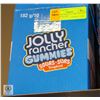 NEW CASE WITH 10 X 182G BAGS OF JOLLY RANCHER