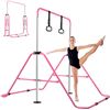 Image 1 : NEWLY ASSEMBLED FOLDING GYMNASTICS BAR - PINK