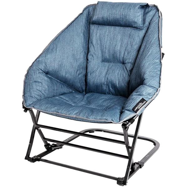 NEW MAC SPORTS DIAMOND ROCKER CHAIR, STEEL BLUE