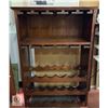 Image 1 : SOLID WOOD WINE STORAGE UNIT PLUS ACCESSORY