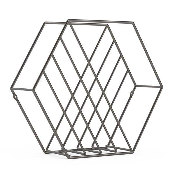 NEW UMBRA ZINA MAGAZINE RACK - WALL MOUNT