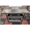 Image 1 : CUSTOM MADE SOLID TILE TOP 3TIER TABLE H-33" W-22"