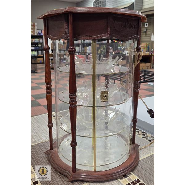 ELECTRIC REVOLVING SHOWCASE 19"TALL (WORKING )
