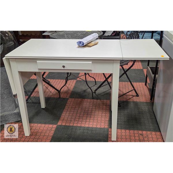 NEW ASSEMBLED DROP LEAF SIDES MAKEUP DESK H-30"