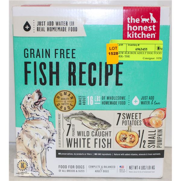 NEW 4LB BOX ADULT DOG FOOD MIX- THE