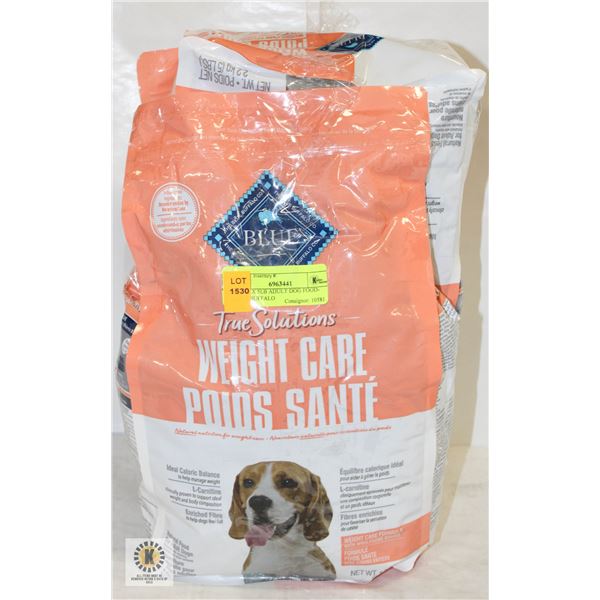 NEW 3 X 5LB ADULT DOG FOOD- BLUE BUFFALO