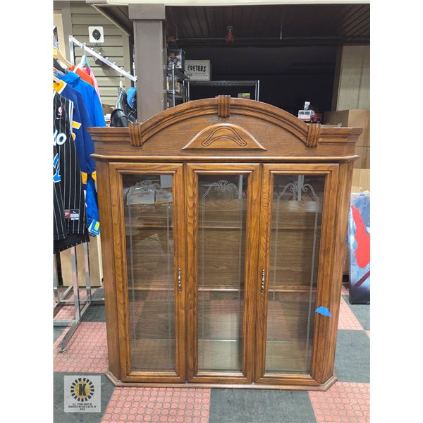 CHINA CABINET H-82" W-15" L-49"