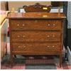 Image 1 : DRESSER VANITY W/ MIRROR MISSING BRACE ON 1 SIDE