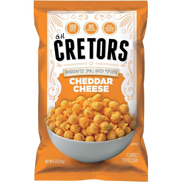 NEW BOX WITH 6 X 184G BAGS OF CRETORS POPCORN