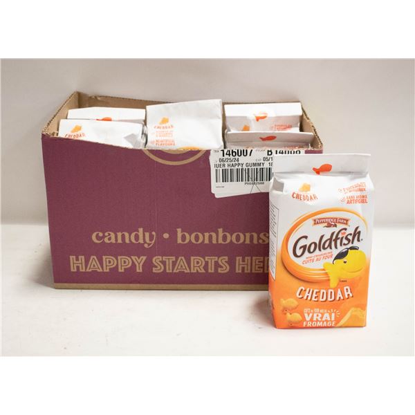 NEW 6 X 200G BAGS OF GOLDFISH BAKED SNACK CRACKERS