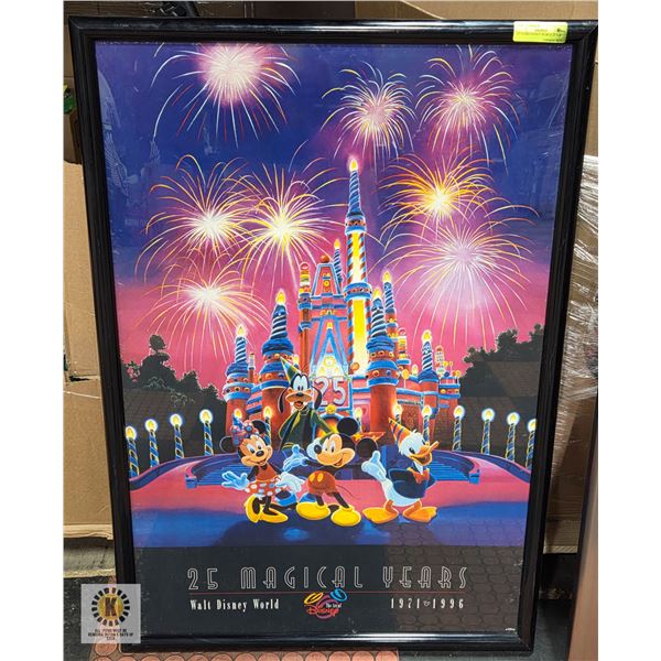 25 YEARS DISNEY WORLD 26" X 38"