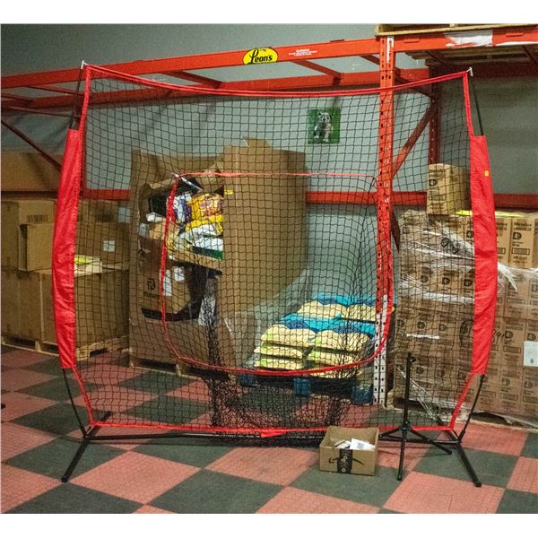 NEW ASSEMBLED BASEBALL PRACTICE NET