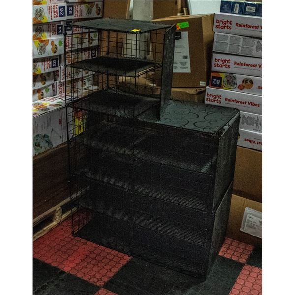 6-SHELF WIRE BOX STORAGE SOLUTION WITH