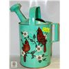 Image 1 : HAND PAINTED WATERING CAN CARDINAL BIRD W/SIGNED