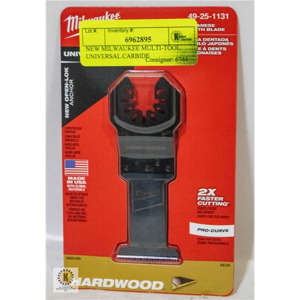 NEW MILWAUKEE MULTI-TOOL UNIVERSAL CARBIDE