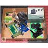 BOX OF NEW CAMPING/SURVIVAL GEAR INCL. NEW