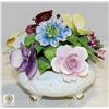 BONE CHINA FLOWER BASKET