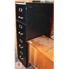 Image 1 : 4 DRAWER BLACK METAL  FILE CABINET 52.5" X 26.5" X