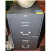Image 1 : 2 DRAWER GREY FILE CABINET H-28" W-15" L-19"