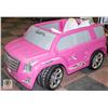 Image 1 : PINK CADILLAC ESCALADE KIDS RIDING CAR *NO BATTERY