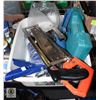 Image 1 : SMALL BIN OF CAULKING GUNS AND STAPLER