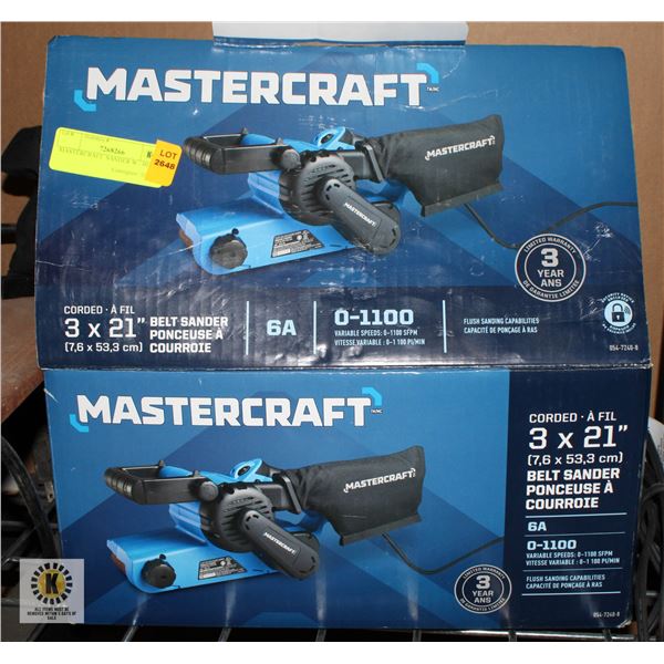 MASTERCRAFT  SANDER W / BELTS