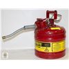 JUSTRITE SAFETY CAN - 2 GALLON/7,.5 LITER