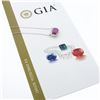 Image 2 : NEW 18K Gold 5.24 ctw GIA NO HEAT Pink Sapphire & Diamond Halo Pendant Necklace