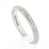 Image 7 : Antique Art Deco Tiffany & Co. Platinum 2.6mm Detailed Engraved Stack Band Ring