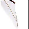 Image 2 : 14k Tri Color Gold Reversible Flat Textured Snake Link Chevron V Chain Necklace