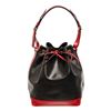 Louis Vuitton Black and Red Bicolor Epi Leather Noe Shoulder Bag