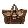 Chanel Brown Lambskin Leather Wild Stitch Shoulder Bag