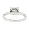 Image 8 : 14k Gold 1.18 ctw GIA Princess Cut Diamond Solitaire Hidden Halo Engagement Ring