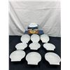 Image 1 : Trudeau Porcelain Shell Dishes