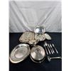 Image 1 : Variety of Plated and Silver-Like Servingware