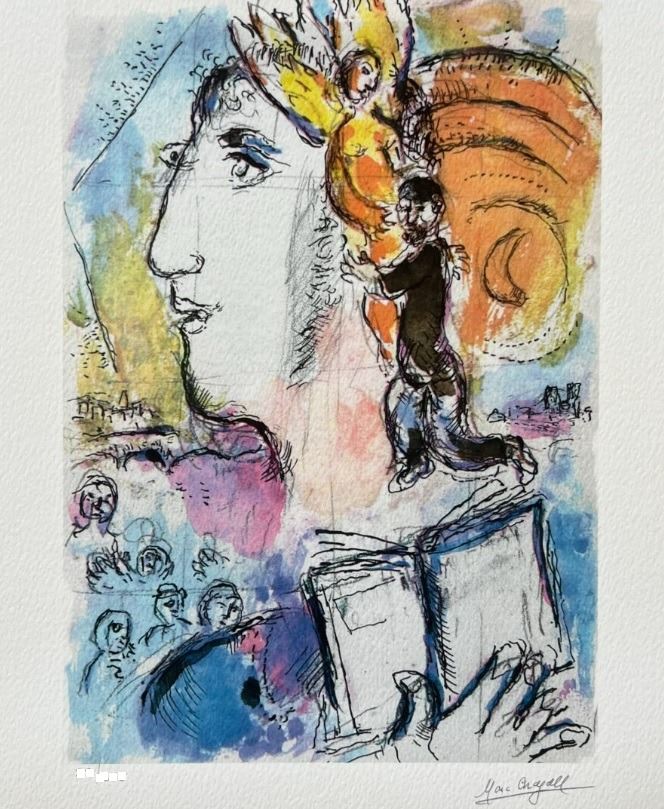 Marc Chagall Shabbat Limited Edition Facsimile Signed Giclee