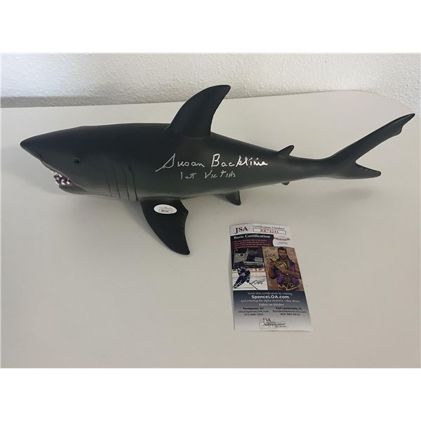 JAWS Plastic Shark Signed By 1st victim Susan Backlinie -