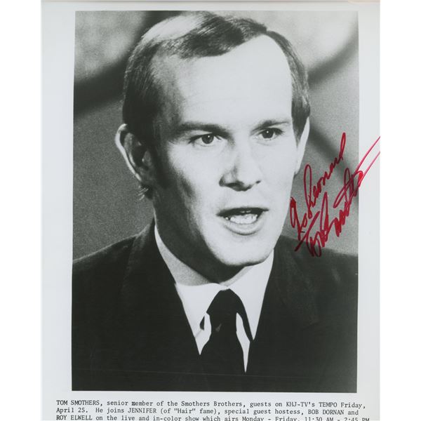 Tom Smothers signed photo