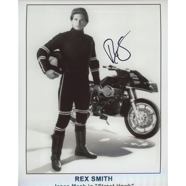 Rex Smith signed Street Hawk photo