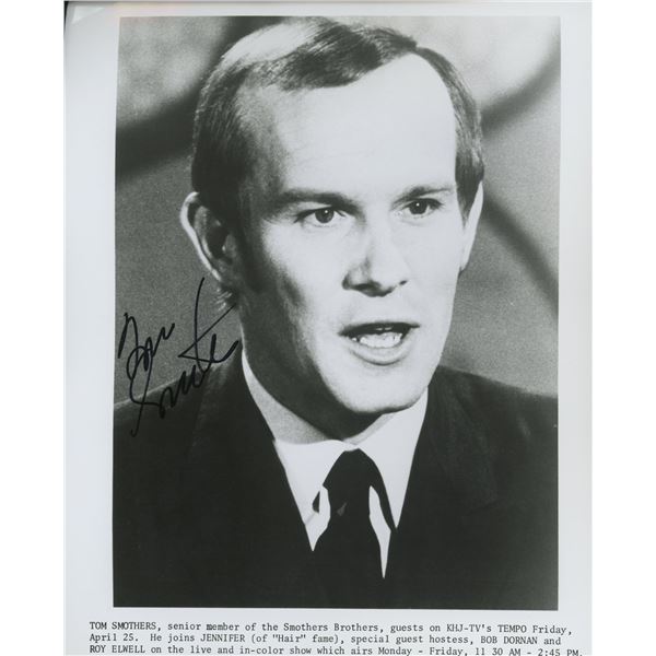 Tom Smothers signed photo